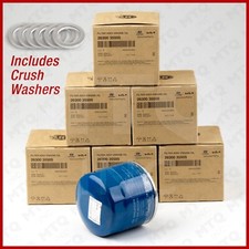 Genuine Engine Oil Filters with Washers for Hyundai Kia 26300-35505 (QTY=6)