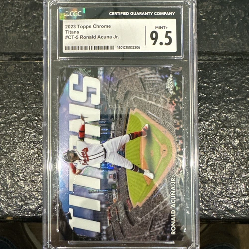 Ronald Acuna Jr. 2023 Topps Chrome Titans #CT5 Atlanta Braves CGC 9.5