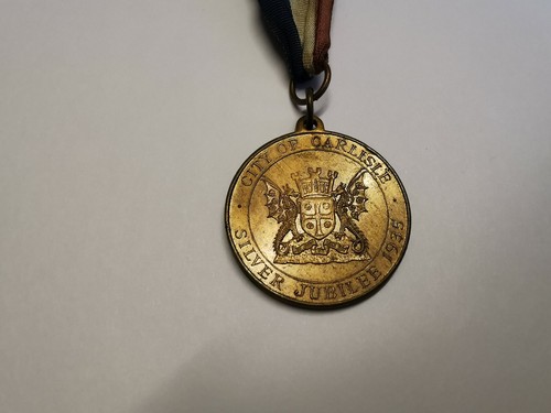 Medalla de Plata Jubileo Rey Jorge V y Reina María - 1935 Ciudad de Carlisle - Imagen 6 de 7