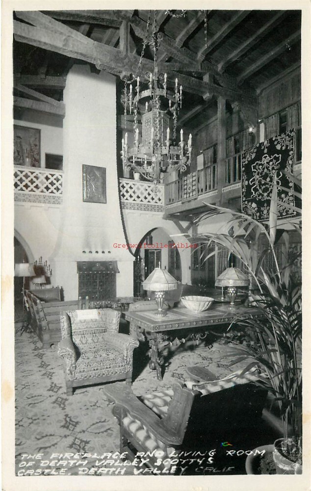 Vintage RPPC Lot of 3 Scotty's Castle Death Valley CA Postcards