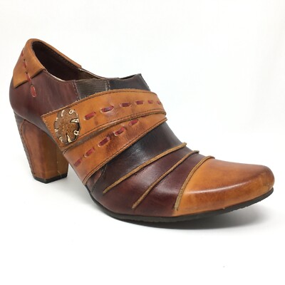 Spring Step Wondrous Clogs Booties Shoes Womens Size 7.5-8 US 38 EU Brown