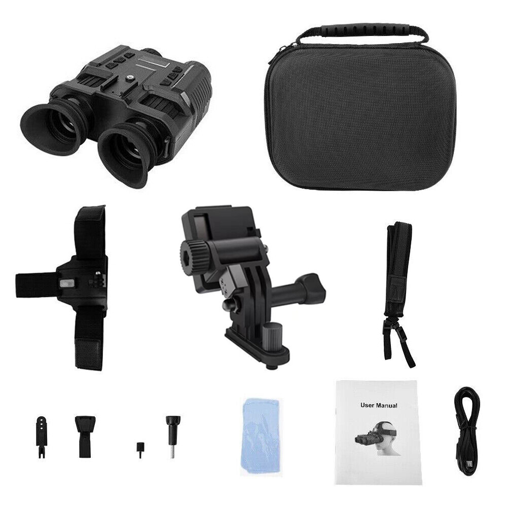 Binoculars Goggles 4x Zoom Ir Led 850nm With Helmet Mount