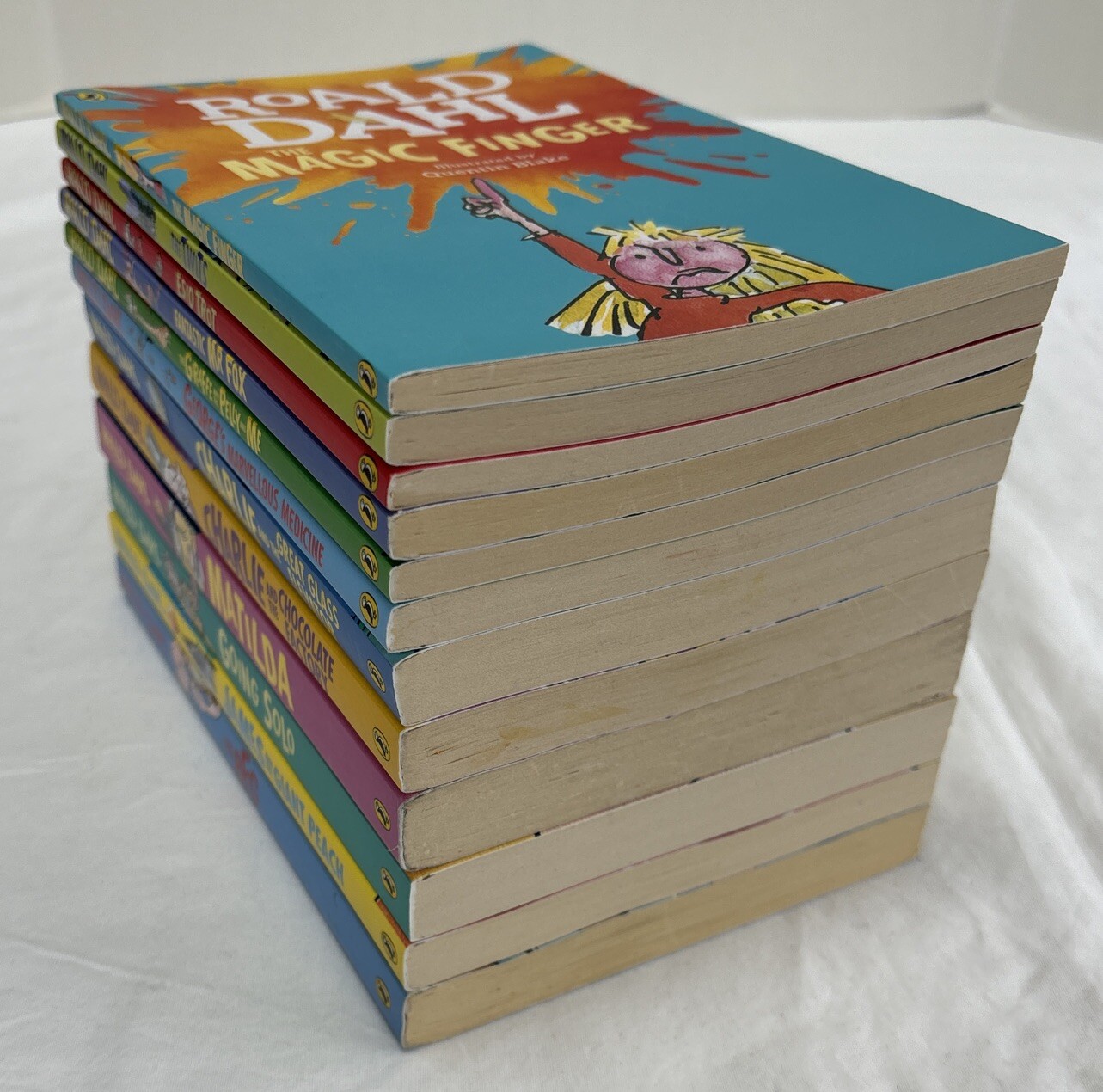 Lot of 12  Roald Dahl Books Paperbacks BFG Going Solo Mr Fox Charlie Peach