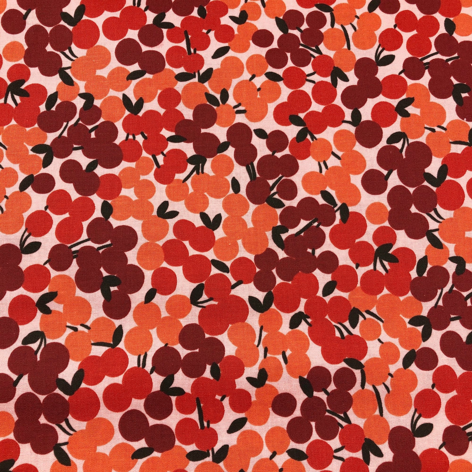 1 Yard CHERRY Wishwell Cheery Blossom Robert Kaufman Cotton Fabric WEL-20296-99