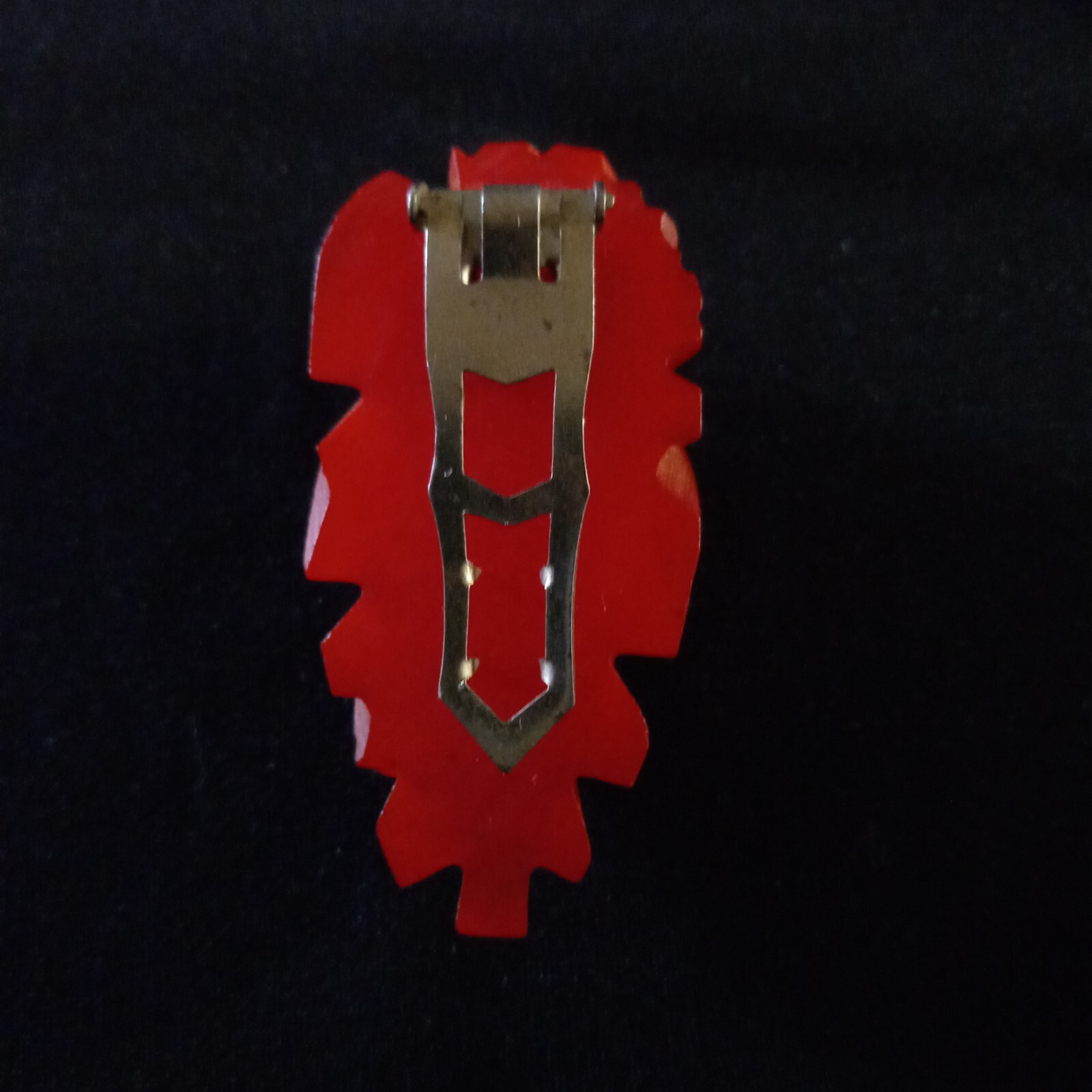 Vintage Bakelite Dress/Coat Clip - Gem