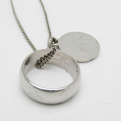 Louis Vuitton Ring Necklace Monogram Monogram Pattern Necklace  