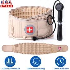 Decompression Belt Back Brace Lumbar Support Pain Relief with Extension Pad