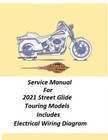 2021 Harley Davidson Street Glide Touring Models Service Manual