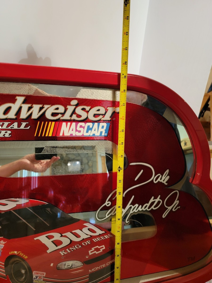 Dale Earnhardt Jr. Framed Budweiser Wall Mirror Vintage Red