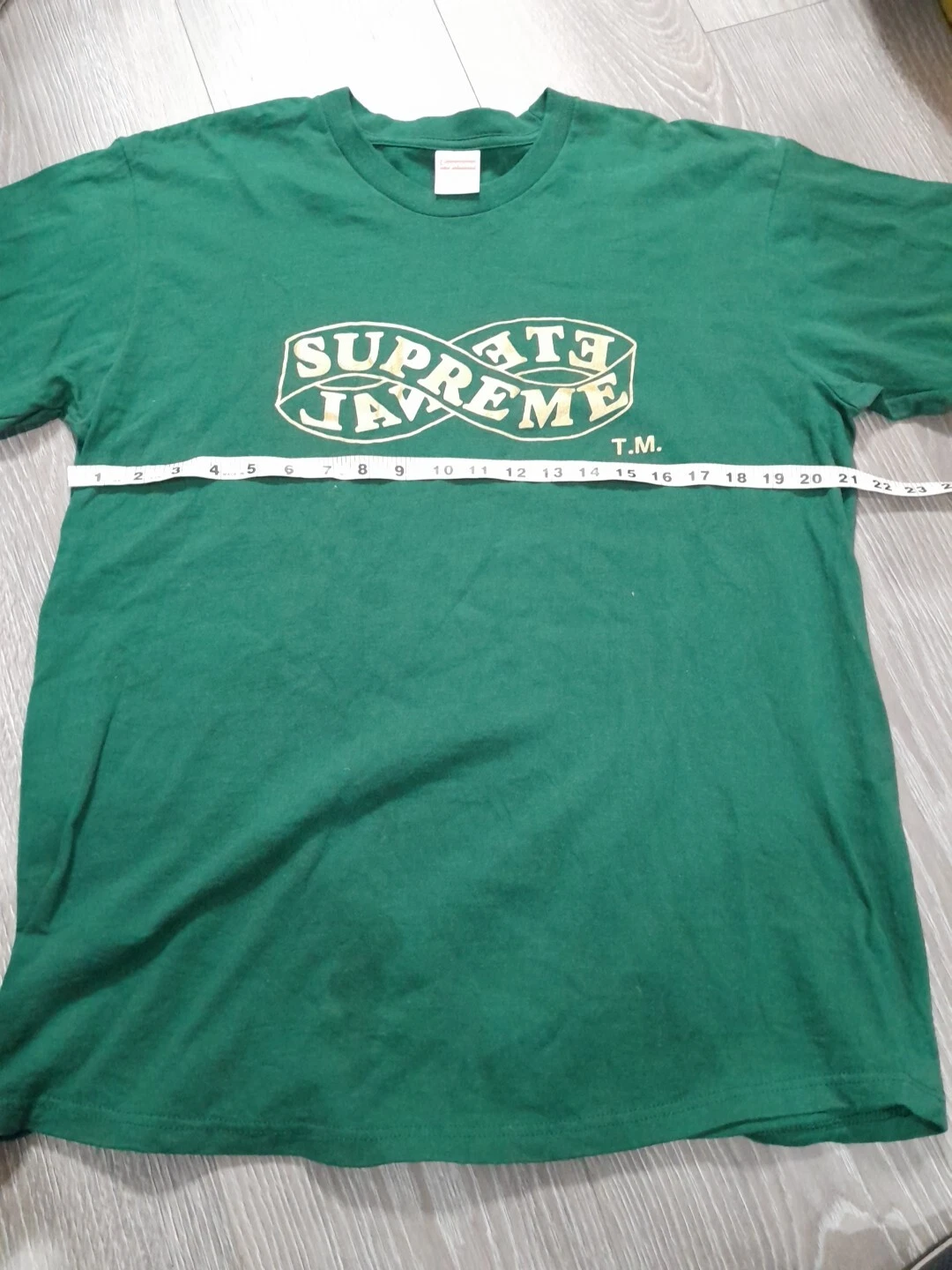 Tee shirt Supreme Eternal vert foncé homme grande taille fabriqué aux USA 