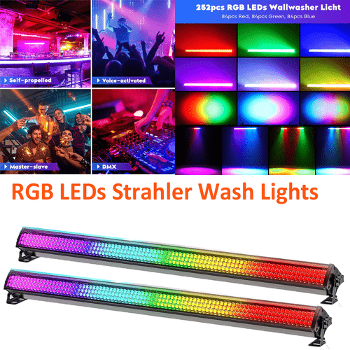 Wallwasher Strahler 120W 252 LED RGB Bühnenlicht Bar DMX Disco Party Halloween - Bild 16 von 20