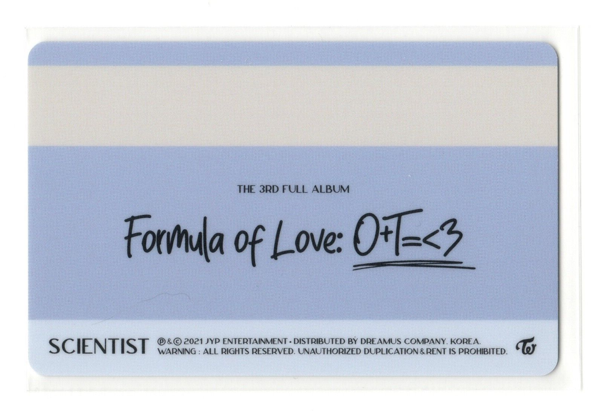 fomula of love モモ TWICE 1.2枚目 Twice Momo Photocard | Formula of Love ID Card | eBay