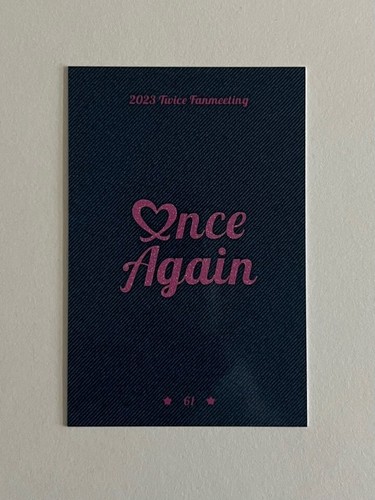 TWICE 8th Anniversary Fan Meeting ONCE AGAIN MD Trading Card Photocard + Benefit - Picture 134 of 160