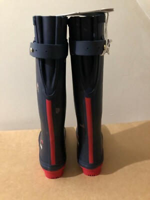 Bottes De Pluie Joules Navdogs - Taille UK 3 (EU 36, US 5), Noires, Neuves Sans Boîte