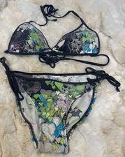 Vintage Body Glove Bikini 2 Piece Swimsuit Hearts Size Medium