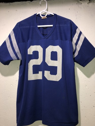 RARE VINTAGE RAWLINGS Eric Dickerson #29 INDIANAPOLIS COLTS Blue Jersey ADULT XL - Picture 3 of 16