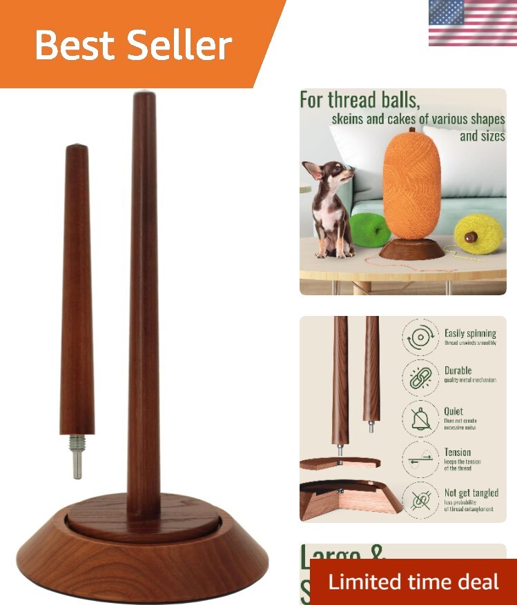 Weighted Large Yarn Holder Advanced Bearing Twirling Mechanism Knitting Ball ...