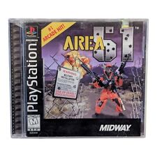 Area 51 Sony PlayStation Play Station PS1 Game w/Manual Tested