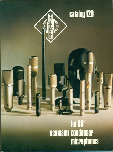 Original 1984 Neumann Condensor Microphones Catalog + Many Accessories -