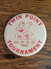 Vintage 1964 Lake Elmo Baseball Tournament Minnesota Pinback Button — photo 1