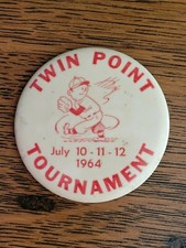 Vintage 1964 Lake Elmo Baseball Tournament Minnesota Pinback Button