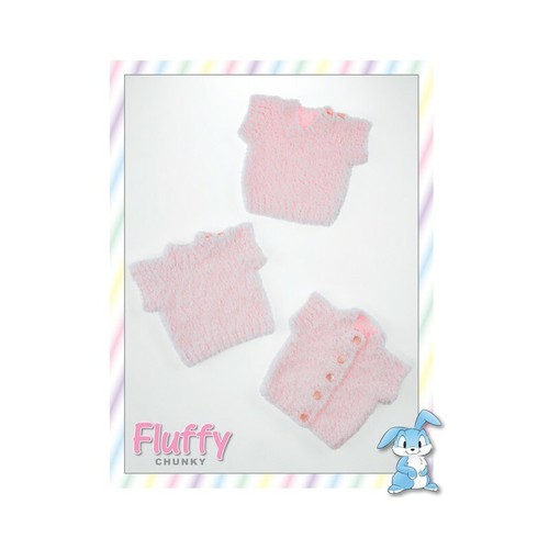 Knitting Pattern James C Brett JB253 Baby DK Chunky Cardigan & Vest