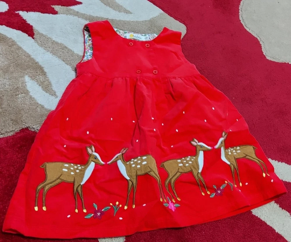 Mini boden reindeer dress cheap