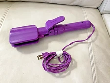 Conair Hair Styling Tool Straightener Flat Iron Curling Wavy Iron Purple CB606