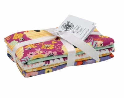 Loops and Threads Fabric 5pc Bee Theme Bundle Precut
