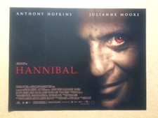 HANNIBAL / ANTHONY HOPKINS / JULIANNE MOORE Original UK Mini Quad Poster (SPN)