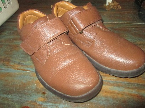 Dr. Comfort William Loafers Shoes Mens 9W Wide Brown Leather Orthotic