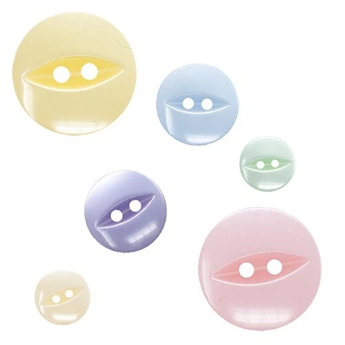 Fish Eye Buttons Baby Children 11.5mm   14mm   16mm   19mm - Image 2 of 4