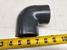 1-1/2" 90 Degree Elbow Female Socket Schedule 80 Pipe PVC Grey USA Brand New