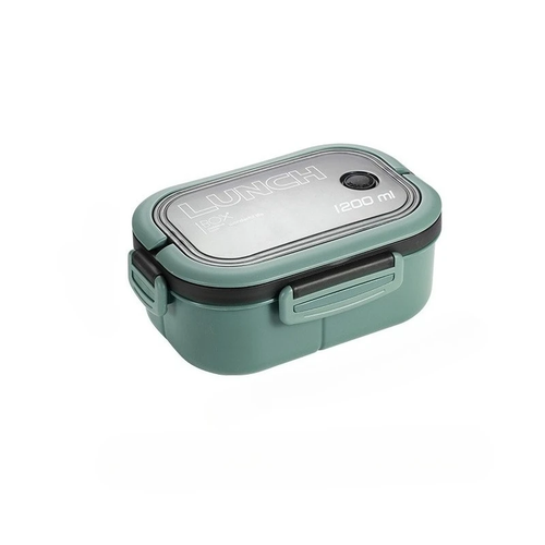 1.2L Microwaveable Lunch Box Bento Box with Fork Spoon for School UK - Picture 7 of 14
