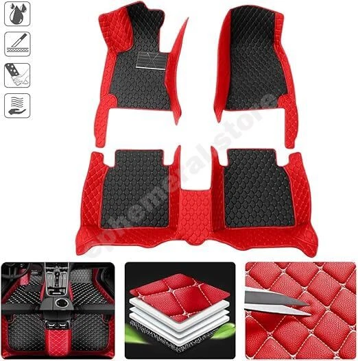 Mercedes-Benz Cubierta Para Carro Alfombras Autos Tapetes Cuero Piel Accesorios - Imagem 2 de 4