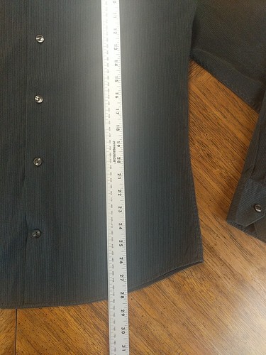 Camicia elegante nera uomo Versace Collection "Trend" taglia 15,5 - 39 gessato - Foto 6 di 12