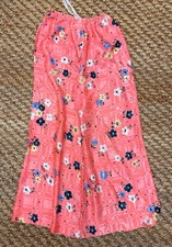 Vintage floral sateen wide leg pant 1960-1970
