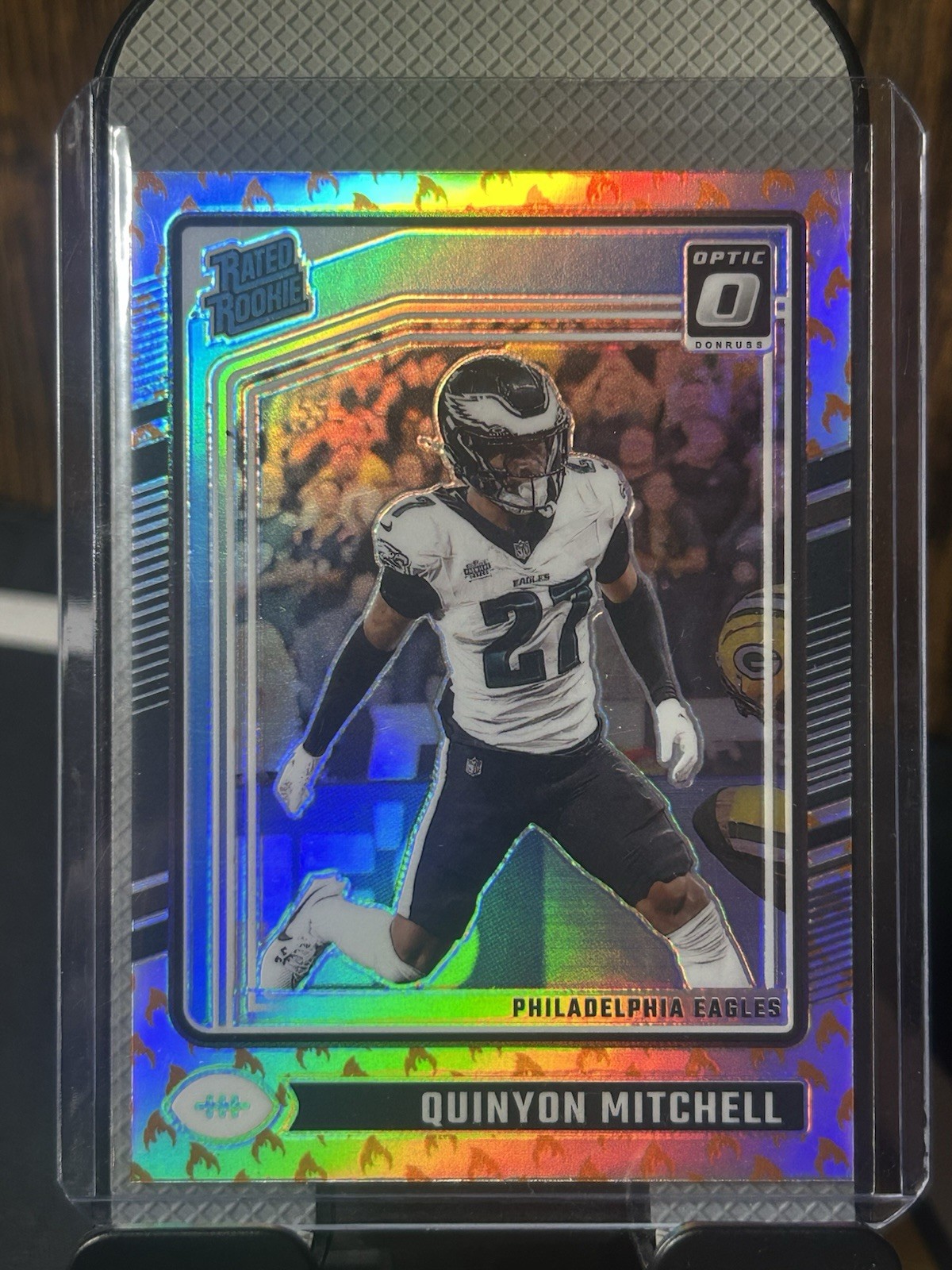 2024 Panini Donruss Optic - Rated Rookie Quinyon Mitchell #282 Fire Prizm (RC)