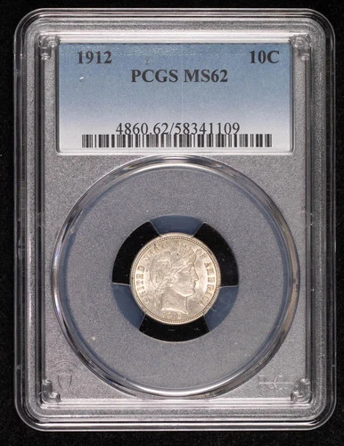 Photo of a 1912-P Barber Dime from an eBay listing that sold on Jul 19, 2026