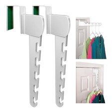 Over The Door 2-Pack Organizer for Clothes Hangers, Space-Saving Cascading Ha...