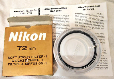 MINTY IN THE ORIGINAL BOX Nikon 72mm SOFT FOCUS FILTER-1