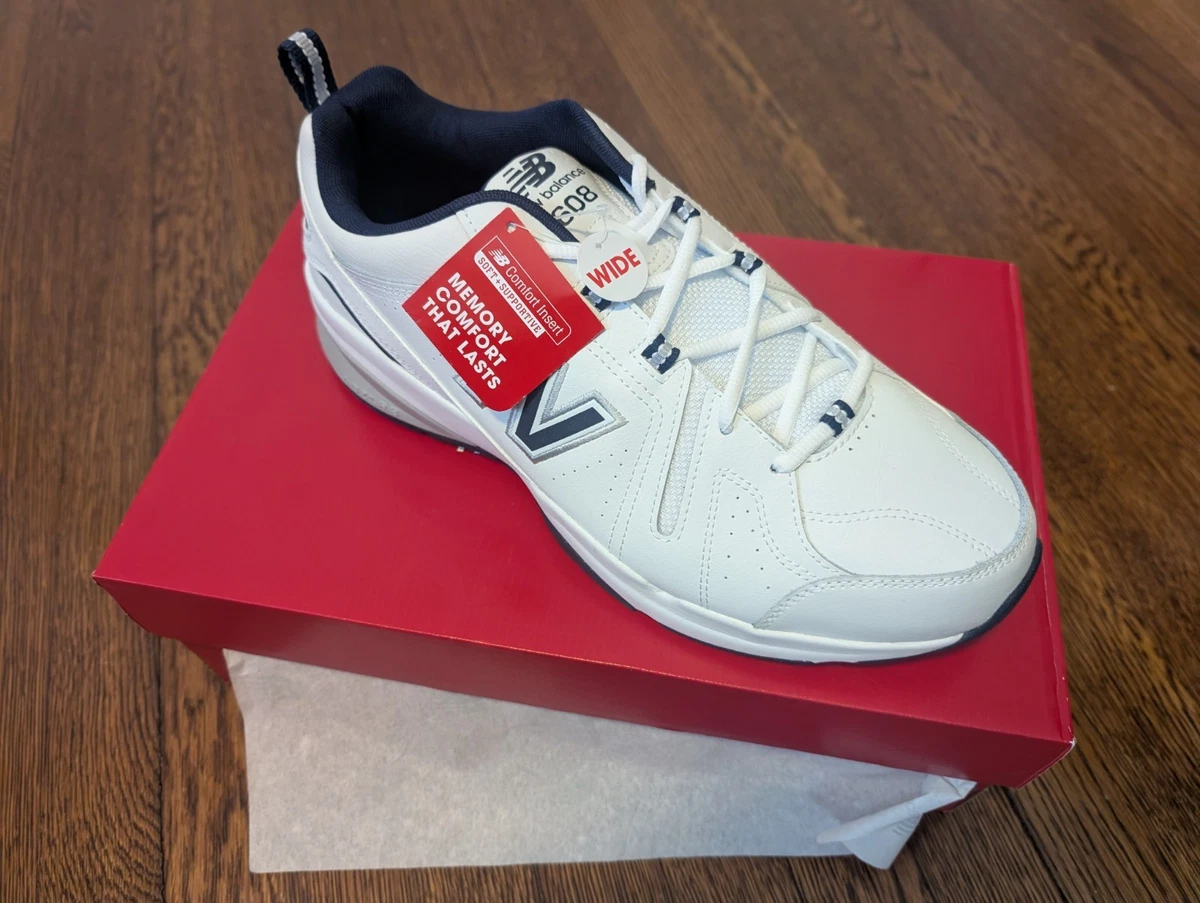 New Balance 608v5 Training Shoe Men 11.5 4E Wide White Red USA ABZORB NEW New Balance - Brandclub - New Balance Men main image 3