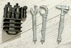 1987 GI Joe Cobra Techno-Viper Backpack Claw Hammer Weapon Part Lot