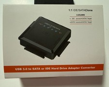 USB 3.0 to IDE  SATA Converter External Hard Drive Adapter : New In Box 