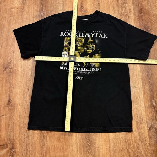 Vintage Pittsburgh Steelers Ben Roethlisberger Shirt Rookie Of The Year Herren L - Bild 5 von 5