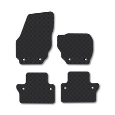 Volvo XC70 (2007-2016) [Auto] Rubber Car Mats Heavy-Duty Tailored Fit with Clips