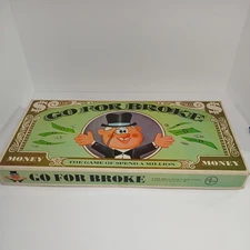 1965 Go For Broke Vintage Board Game Selchow & Righter *Missing 2 disc*