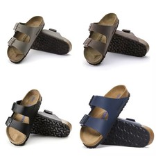 Birkenstock Arizona Soft Footbed Stone/Mocha/Black/Blue Comfort Sandals EU37-45