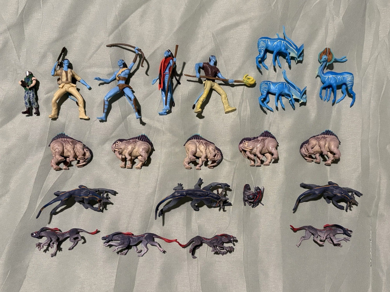 Avatar Mcfarlane Toys Jake Sully And Animals Of Pandora Plus Forrest terrain
