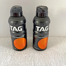 TAG Spin It Body Spray Fragrance Discontinued Very Rare Pack of 2 4oz. cans
